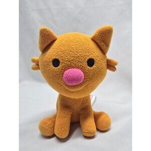 Sago Mini Jinja Cat Plush Toy 7" Orange Sitting Kitty Stuffed Animal 2015
